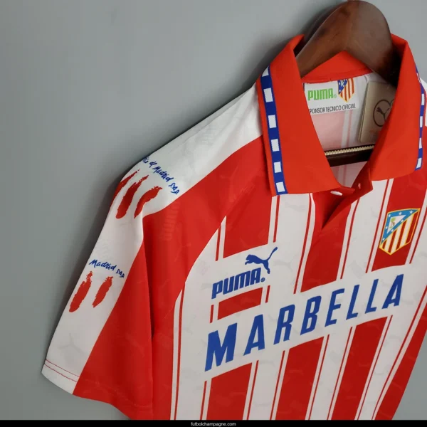 Retro Atletico Madrid 94_95 home Soccer Jersey - Image 7