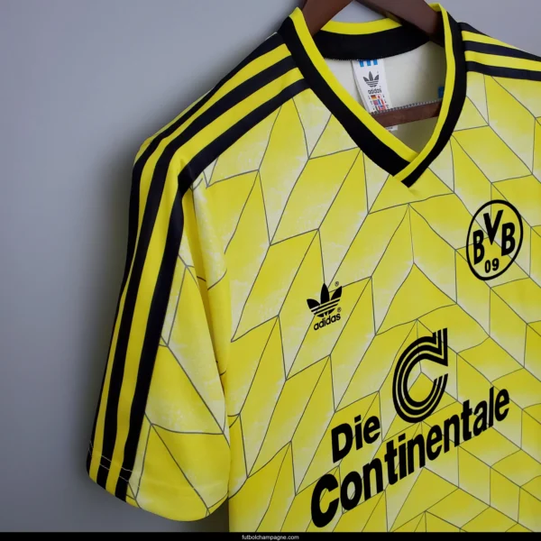 Retro Borussia Dortmund 1988 home Soccer Jersey - Image 8
