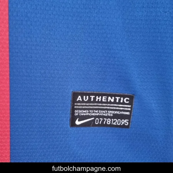 Retro 10_11 Barcelona Long Sleeve Home Soccer Jersey - Image 9