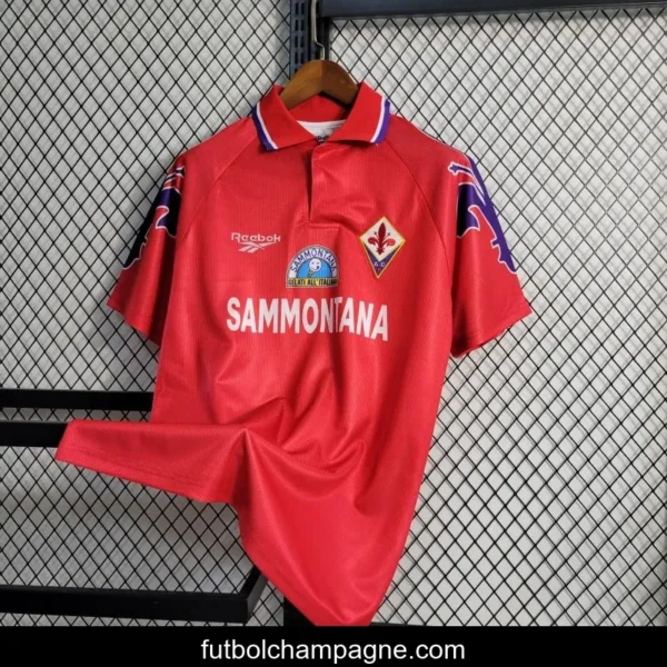 Retro 95-96 Fiorentina Third Red Jersey - Image 9