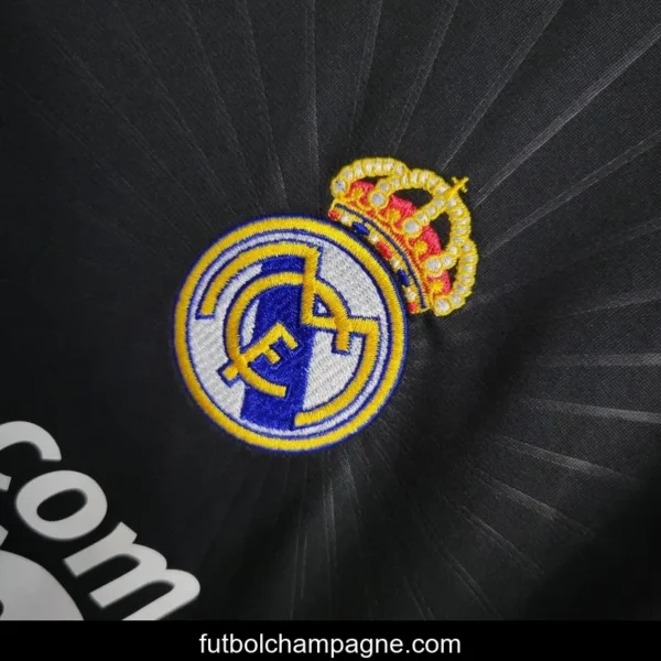Retro 10-11 Real Madrid Away Black Soccer Jersey - Image 9