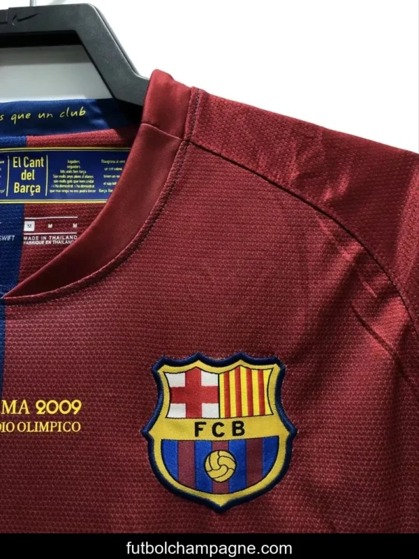 Retro 08_09 Barcelona Home Champions Version Soccer Jersey - Image 9