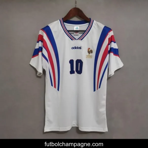 Retro 1996 France Away Soccer Jersey - Image 9