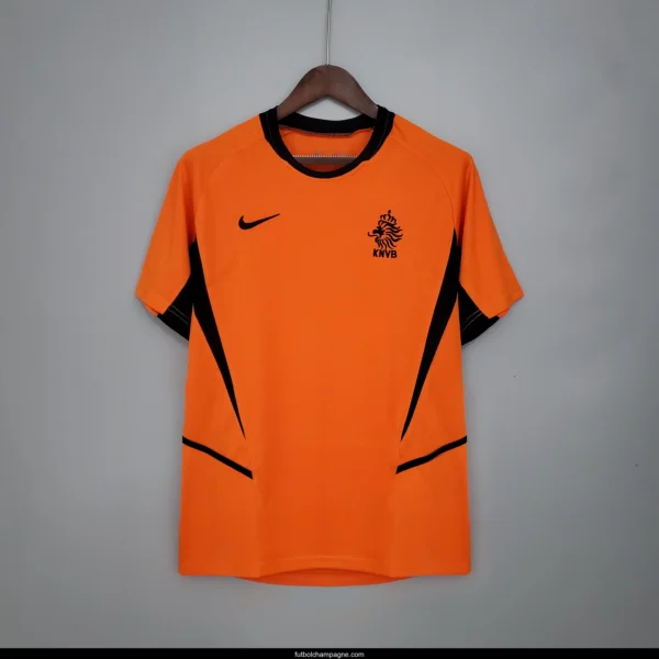 Retro Netherlands 2002 home Soccer Jersey - Image 8