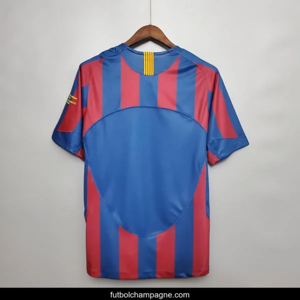 Retro Barcelona 2006 UEFA Champions League Home Soccer Jersey - Image 10