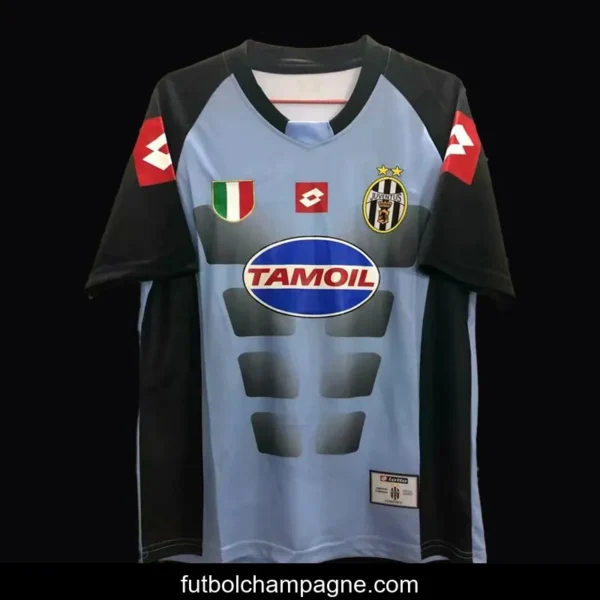 Retro 02_03 Juventus Goalkeeper Blue Jersey Worn By Buffon - Image 8