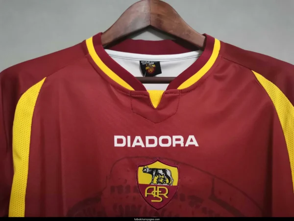 Retro 97 98 Roma Home Jersey - Image 6