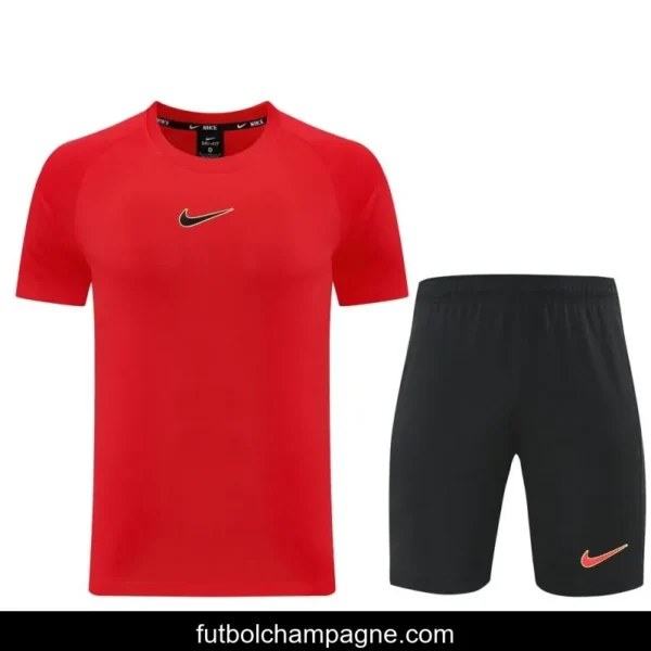 25_26 Nike Red Short Sleeve Jersey+Shorts - Image 23