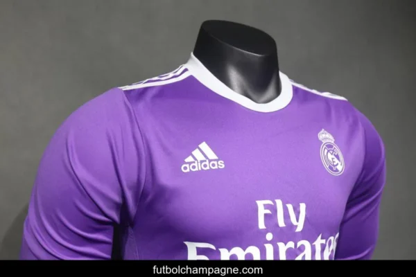 Player Version Retro 16_17 Real Madrid Away Long Sleeve Jersey - Image 7