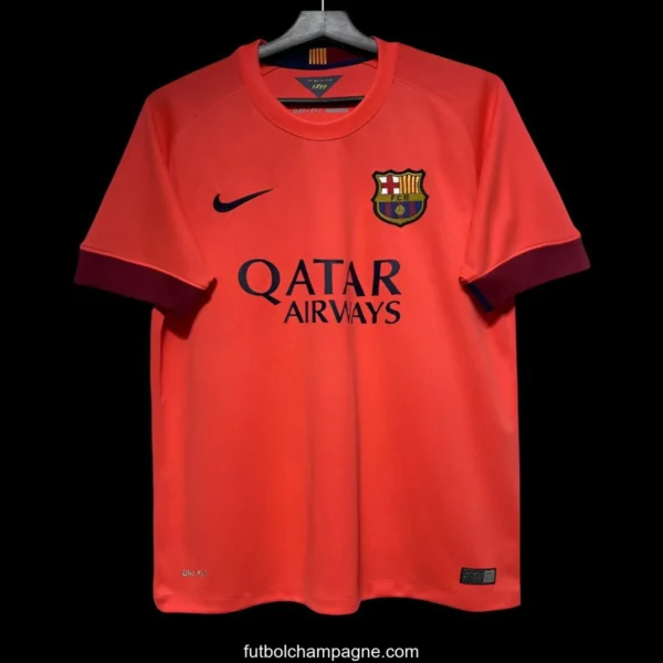 Retro 14_15 Barcelona Away Orange Jersey - Image 3