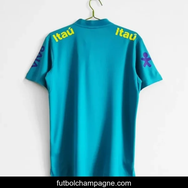 Retro 2021 Brazil Blue Training POLO Shirt - Image 13