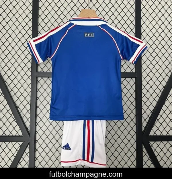 Retro 1998 Kids France Home Jersey - Image 9