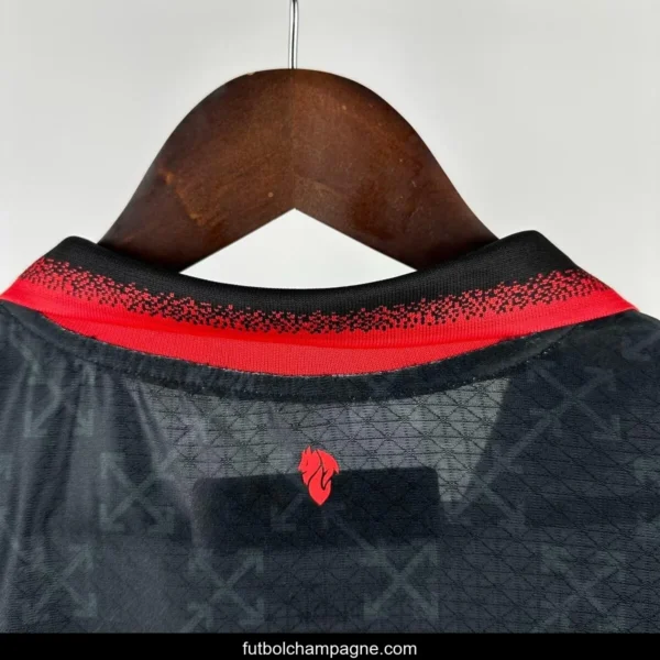 Player Version 25_26 AC Milan x OFFWHITE Black Special Jersey - Image 12