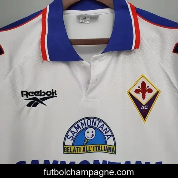 Retro 95_96 Fiorentina Away White Jersey - Image 6