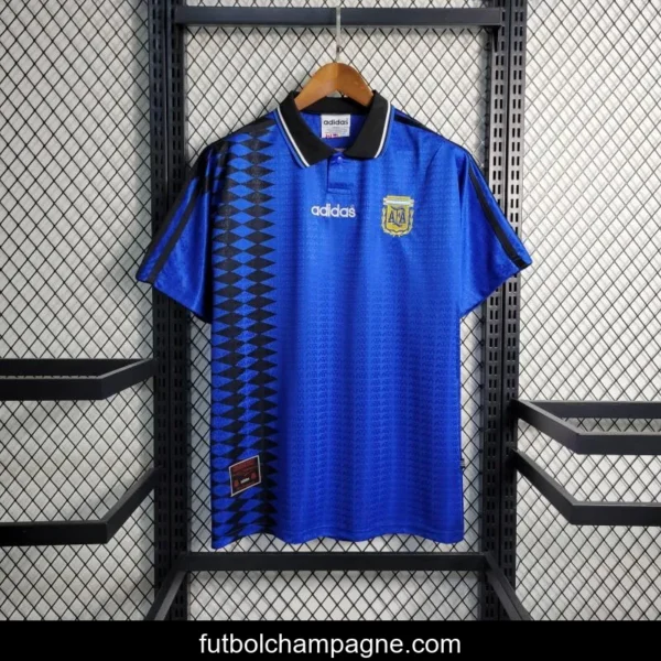Retro 1994 Argentina Away Blue Jersey - Image 9
