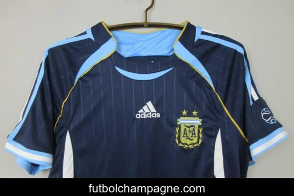 Retro 2006 Argentina Away Blue Jersey - Image 8