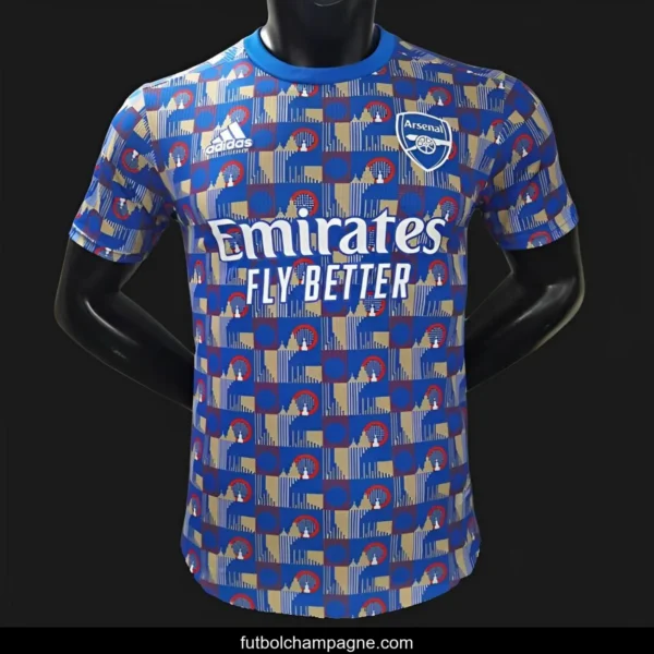 24_25 Arsenal Blue Pre-Match Jersey - Image 2