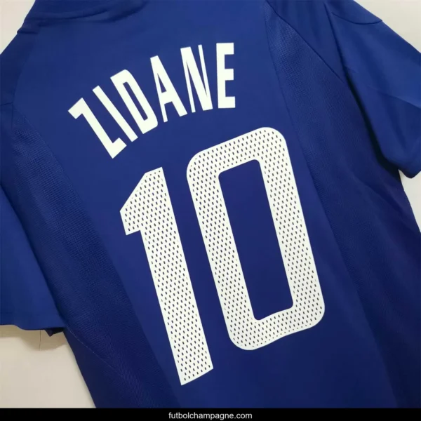 Retro 2002 France Home Soccer Jersey - Image 5