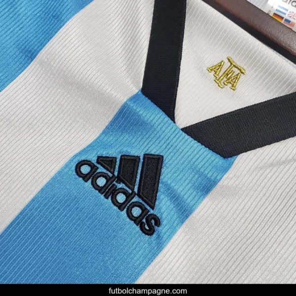 Retro Argentina 1998 home Soccer Jersey - Image 9