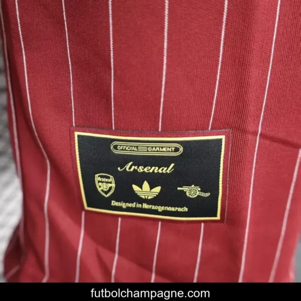 Player Version 25_26 Arsenal Wine Casual Jersey - Image 9