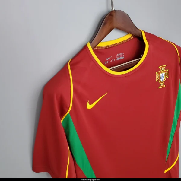 Retro Portugal 2002 home Soccer Jersey - Image 8