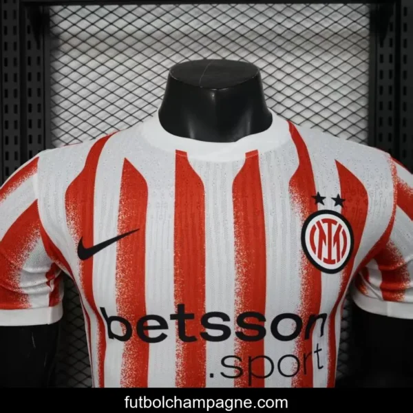 Player Version 25_26 Inter Milan Red_White Stripe Special Jersey - Image 9