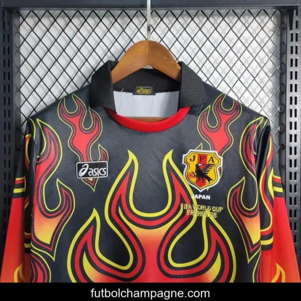 Retro 1998 Japan Goalkeeper Red Flame Jersey - Image 8