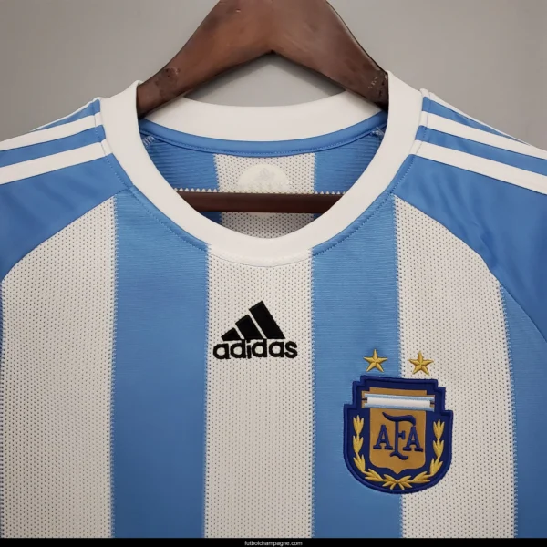 Retro 2010 Argentina home Soccer Jersey - Image 11