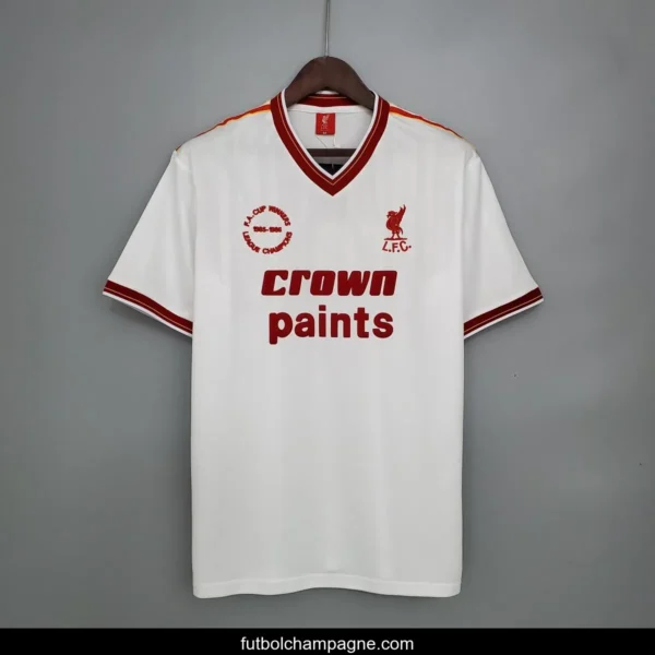 Retro 85_86 Liverpool away white Soccer Jersey - Image 7
