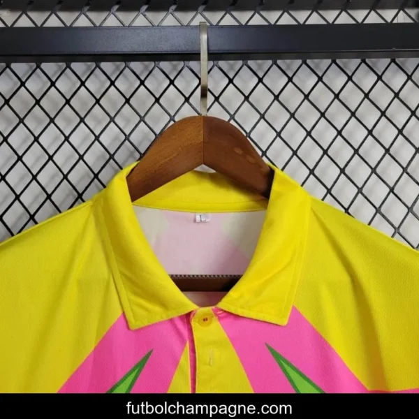 Retro 1998 Mexico Goalkeeper CAMPOS 1 WORLD CUP CAMPOS 1 Home Pink Jersey - Image 9