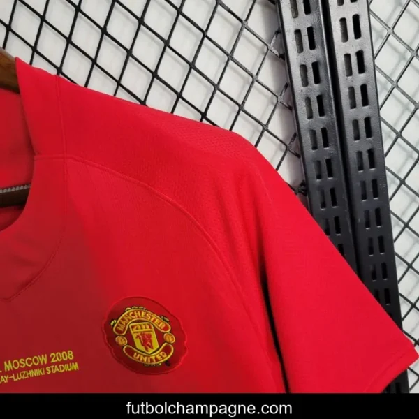 Retro 07-08 Manchester United Champions League Version Home Jersey - Image 13