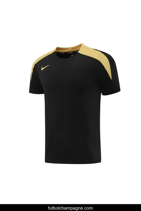 24_25 Nike Black_Golden Short Sleeve Jersey+Shorts - Image 18