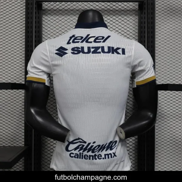 Player Version 25_26 Club America Away White with Navy and Gold Eagle Crest Jersey - Image 12