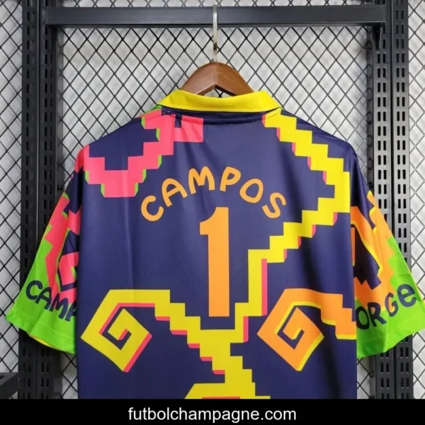 Retro 1995 Mexico Goalkeeper Campos Jersey - Image 8