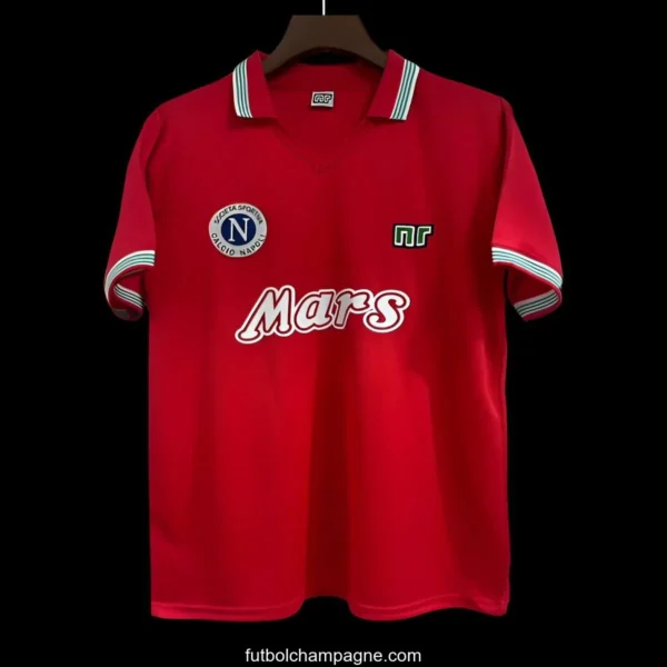 Retro 88_89 Napoli Third Red Jersey - Image 3