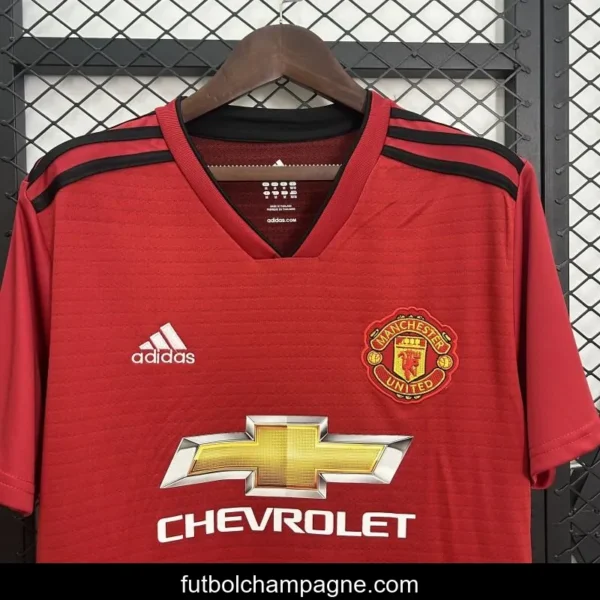 18_19 Retro Manchester United Home Jersey - Image 7