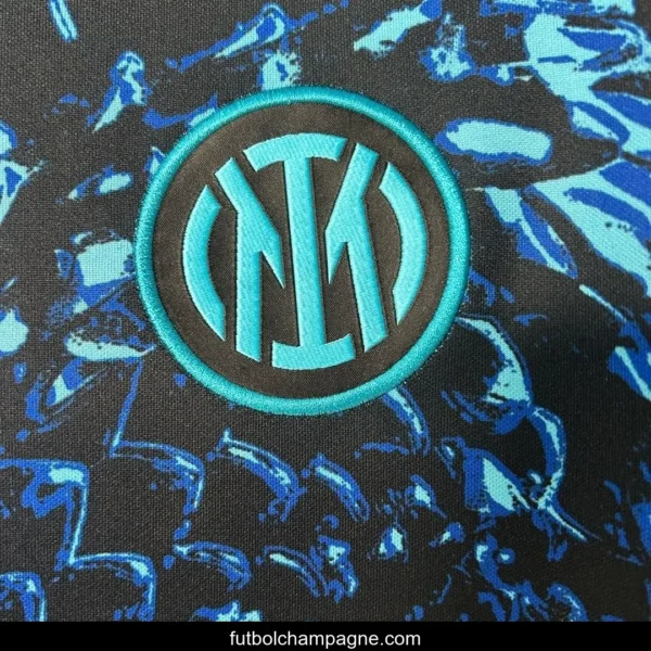 25_26 Inter Milan Black with Blue Snake Pattern Jersey - Image 5
