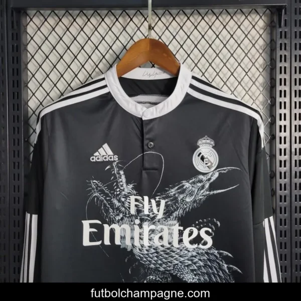 Retro 14_15 Real Madrid Third Black Dragon Long Jersey - Image 10