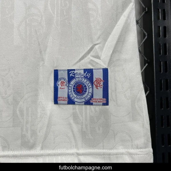 Retro 96_97 Glasgow Rangers Away White Jersey - Image 10