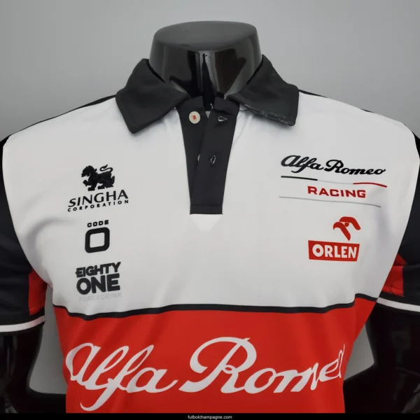 F1 Formula One; Alpha Taurus Red and White S-5XL - Image 11