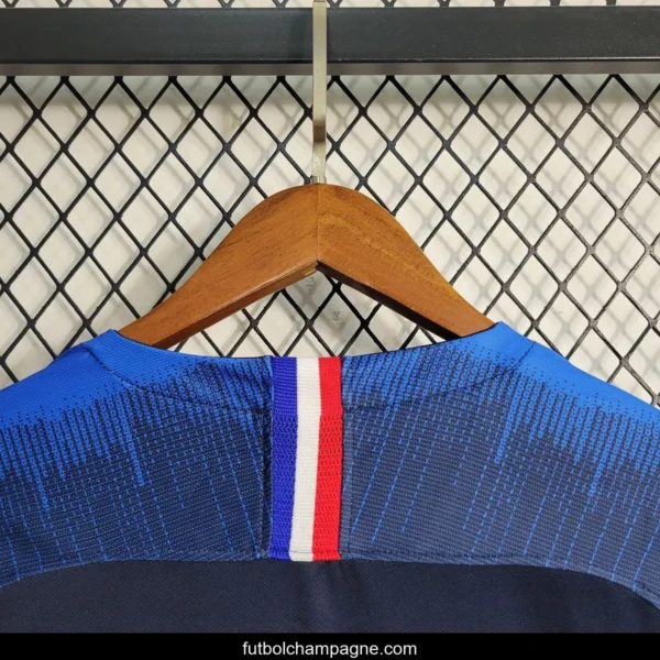 Retro 2018 France Home Long Sleeve Jersey - Image 10
