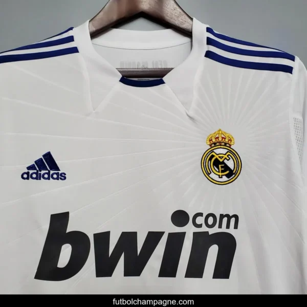 Retro Real Madrid 10_11 Long sleeve home Soccer Jersey - Image 11