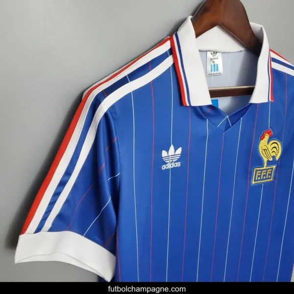 Retro France 1982 home Soccer Jersey - Image 9