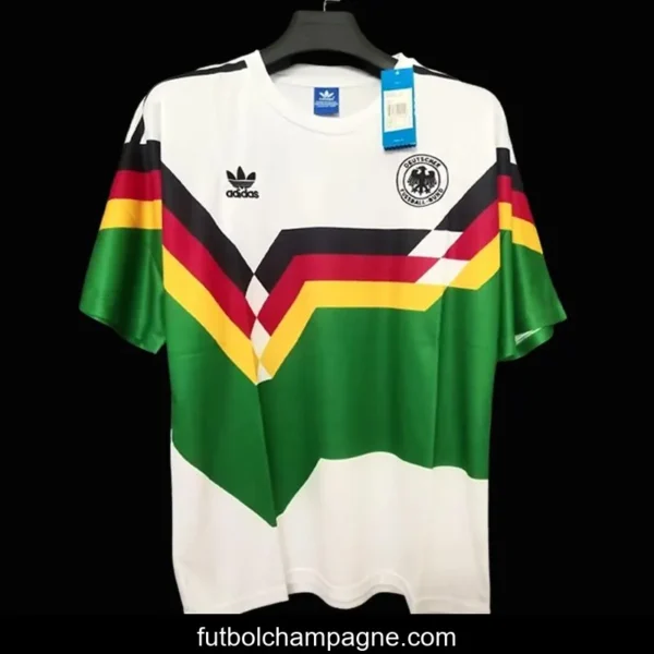 Retro1990 Germany Home With Mash-up Strip green Jersey - Image 4