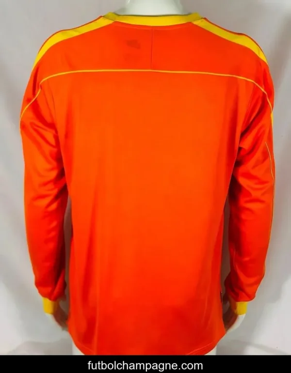Retro 1998 Brazil Goalkeeper Orange Jersey - Image 7