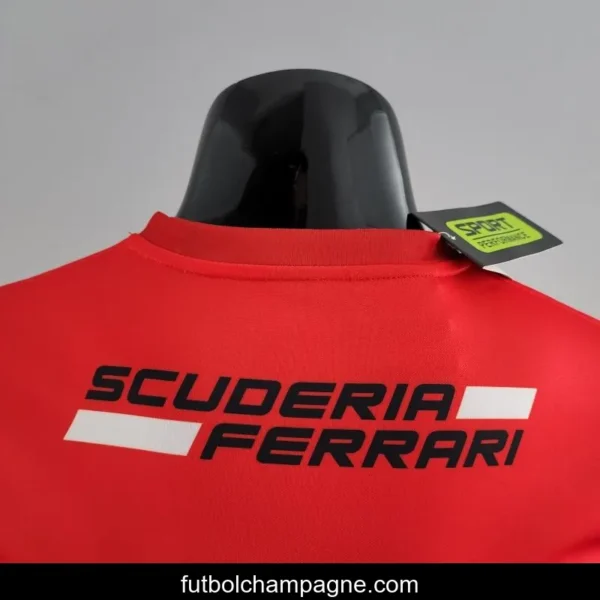 2022 F1 Ferrari RED T-shirts Full Sponsor 0007 - Image 9