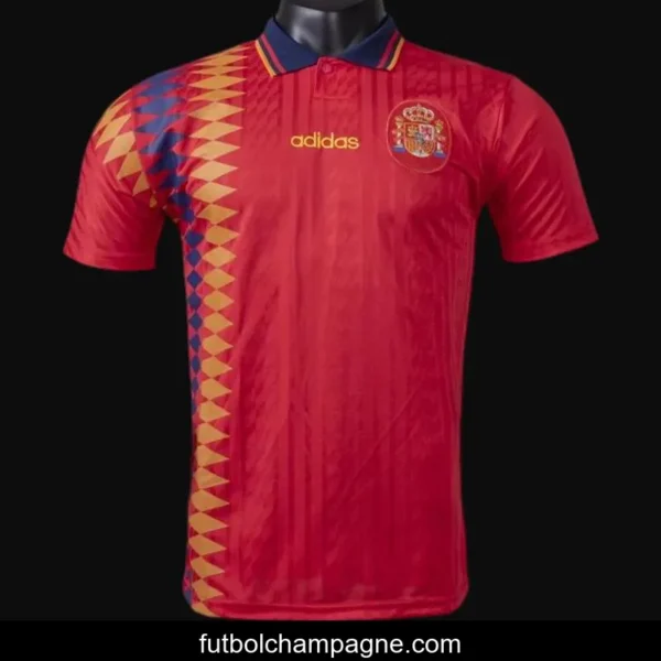 Retro 1994 Spain Home Soccer Jersey - Image 8