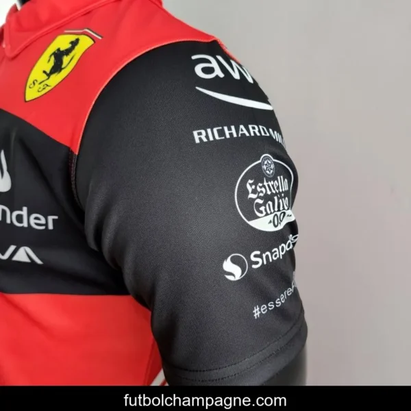 2022 F1 Ferrari Red_Yellow Polos 0006 - Image 9
