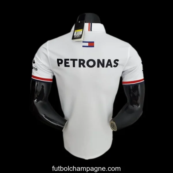 F1 Formula One 2022 Racing Suit Mercedes Polo White - Image 8