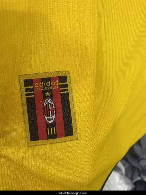 Retro 99_00 AC Milan Away Yellow Jersey - Image 9